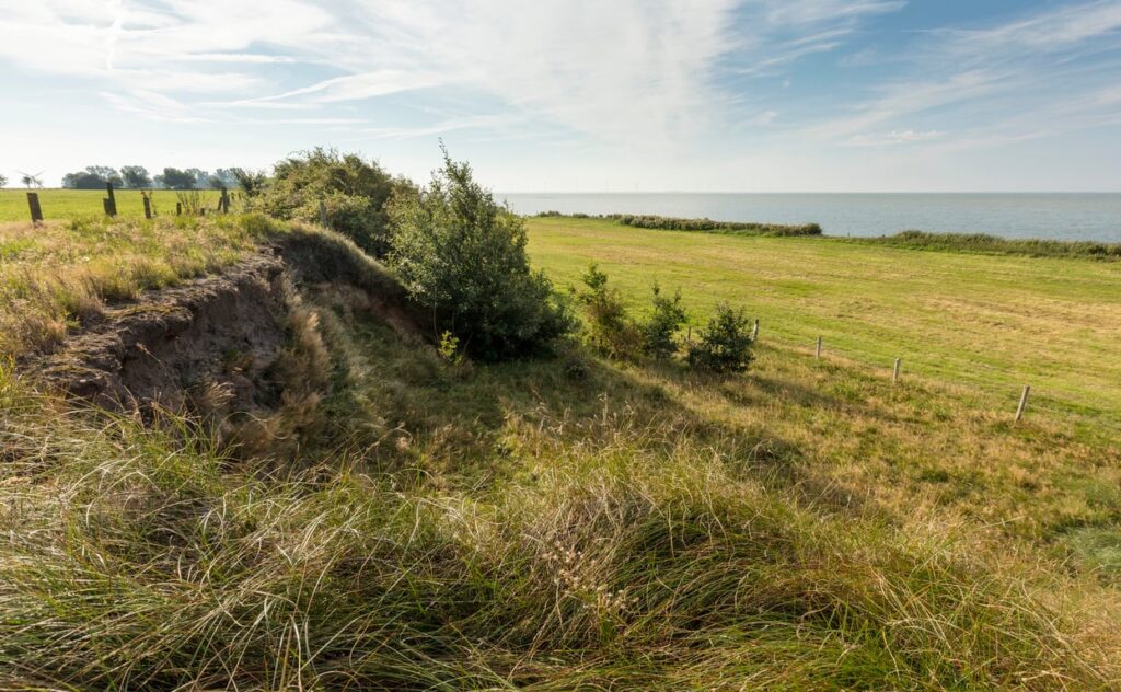 Zwerfafval opruimen op het klif in Oudemirdum